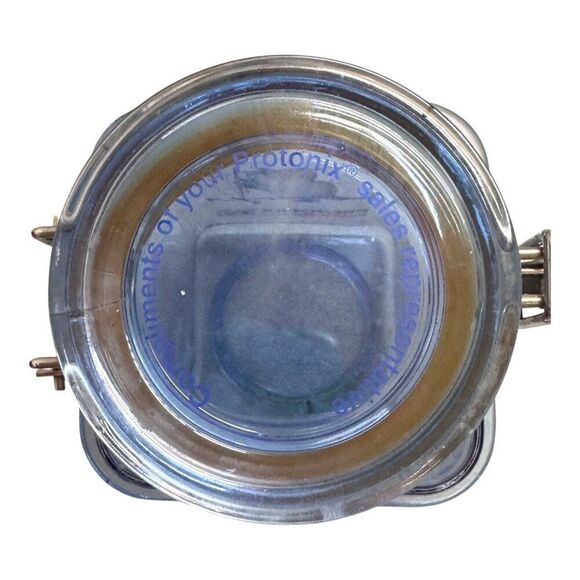 Protonix Promotional 40mg Blue Transparent Storage Jar Cookie Jar Drug Rep Lid - Picture 7 of 8